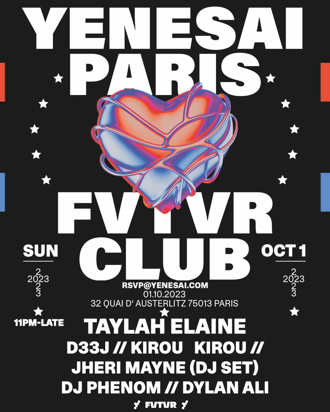 YENESAI PFW HEART CLUB BANGER PARTY AT FVTVR